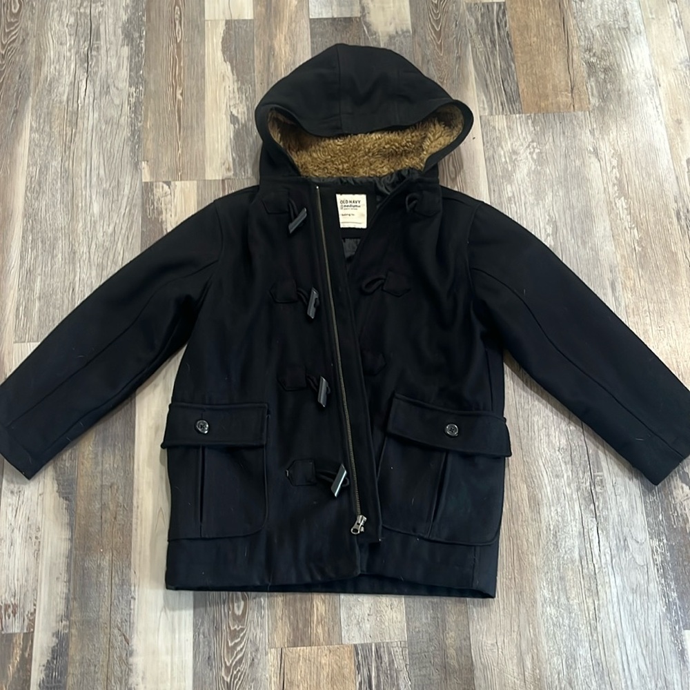 Boys winter dress coat with hood